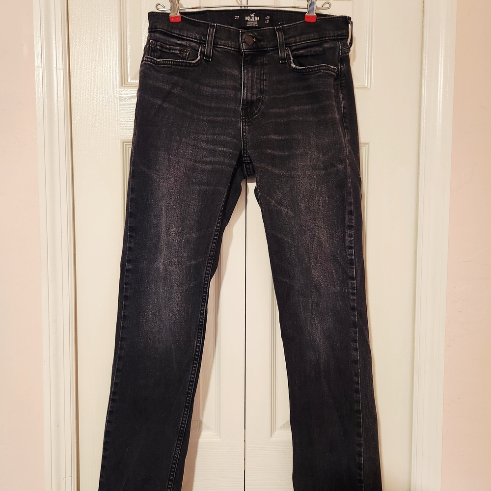 Hollister Men's Dark Wash Straight Jeans